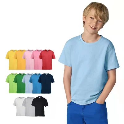 OEM Casual High Quality Sublimation Printing T Shirts Blank Wholesale Custom Logo Kids Round Neck Children Tee T Shirt