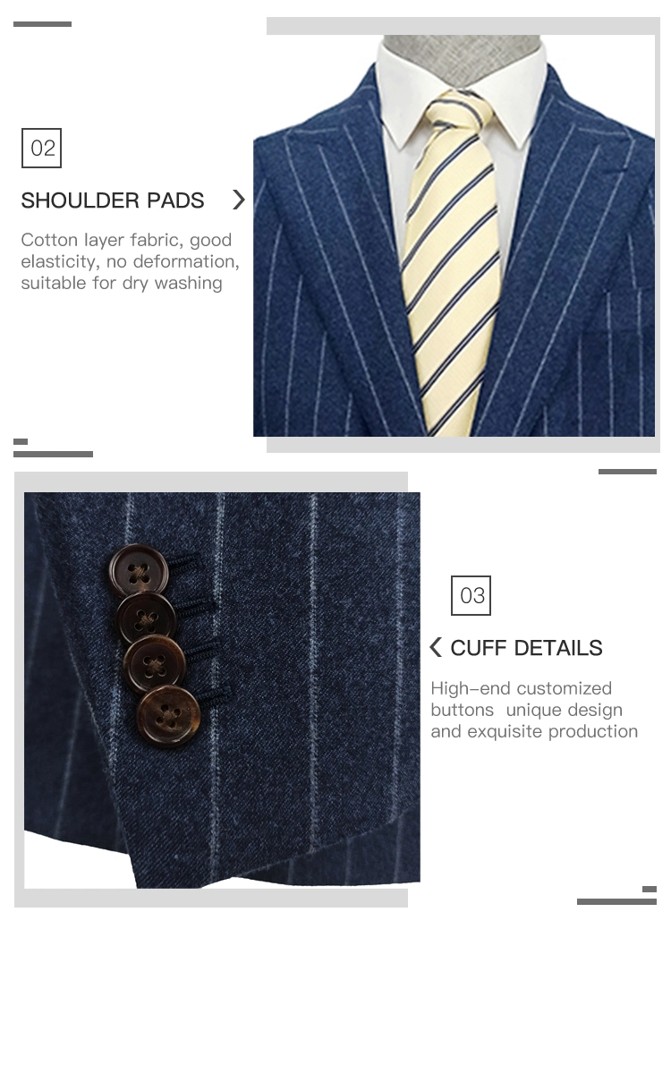 Custom Fashion Design Business Formal Suits for Men Tailored Garment Italian Style Aoshi Apparel