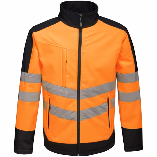 Protective Clothing Hi Viz Waterproof Polyester Highway Reflective Safety Jacket Meet En20471 Standard