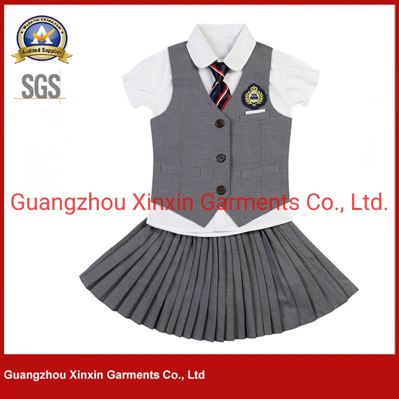 Wholesale Cheap China Factory Custom Design School Wear School Uniform for Primary School Kids (U172)