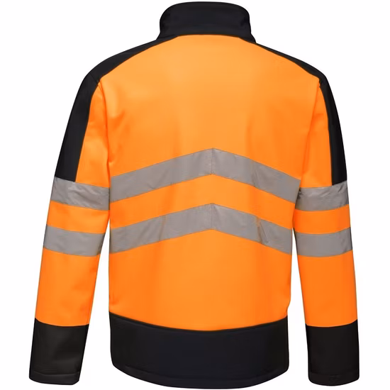 Protective Clothing Hi Viz Waterproof Polyester Highway Reflective Safety Jacket Meet En20471 Standard