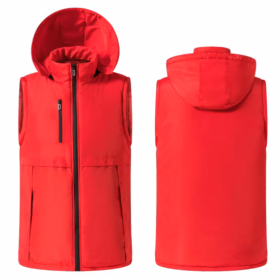 Men &prime; S Solid Full Zip Puffer Vest with Zipper Pockets