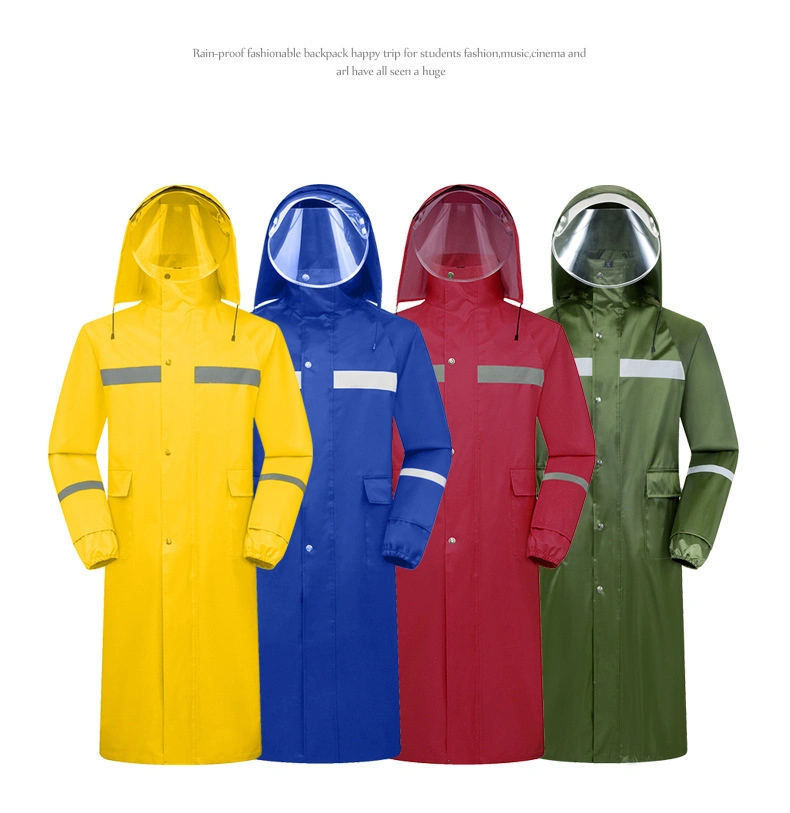 Adult Waterproof Foldable Poncho Adult Raincoat Rubber Fabric Rainwear for Adults Single-Person Rainwear PVC Customer Logo