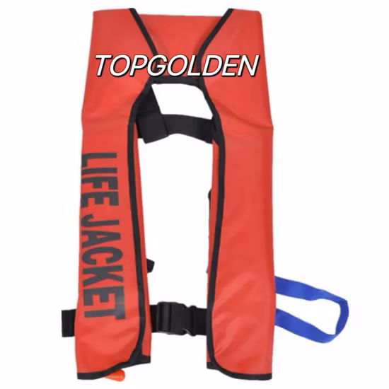 Made in China Good Quality Waterproof Nylon Single Air Chamber Automatic Inflatable Life Jacket