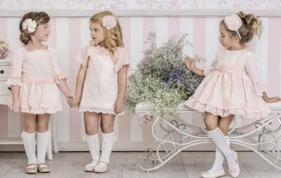 Kids Girls Girl′ S Jacquard Mesh Princess Dress Kids Wear Children Clothes
