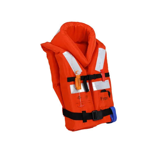 Customized Orange Reflective Life Vest with Lifesaving Whistle Life Jacket