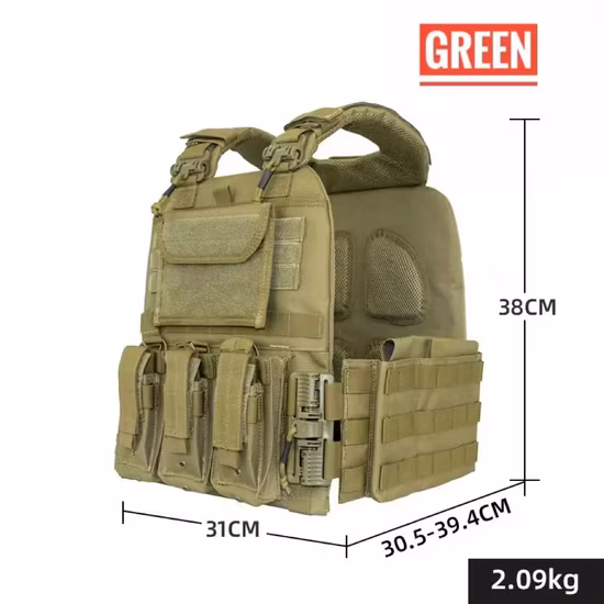 China Shunxing Adjustable Millitary Gear Molle System Reinforced Insert Carrier Body Armor Ballistic Tactical Security Bulletproof Vest